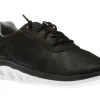Activate Black Perforated Leather Lace-Up Sneaker