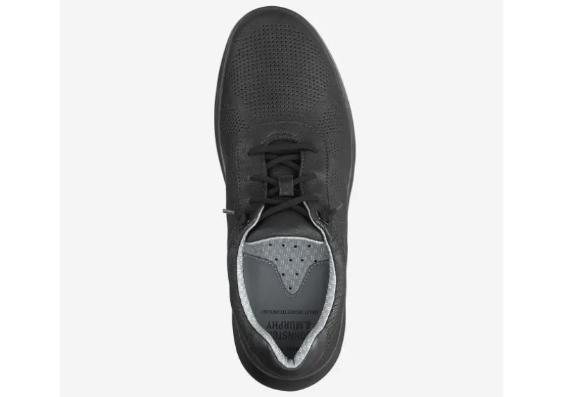 activate_black_perforated_1.webp Activate Black Perforated Leather Lace-Up Sneaker