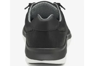 Activate Black Perforated Leather Lace-Up Sneaker