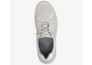 Activate White Perforated Leather Lace-Up Sneaker