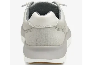 Activate White Perforated Leather Lace-Up Sneaker
