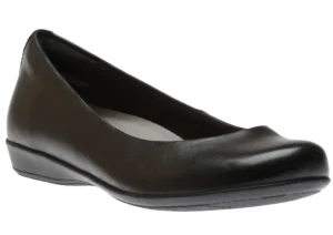 Alder Astoria Black Leather Ballet Flat