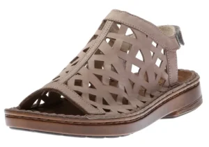 Amadora Stone Leather Wide Width Sandal