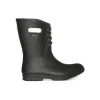 Amanda Plush Lace-Up Black Women's Insulated Rain Boot