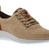 Amherst Taupe Knit Lace-Up Sneaker