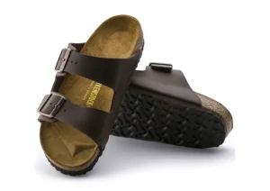 Arizona Birko-Flor Dark Brown Slide Sandal