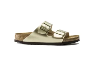 Arizona Birko-Flor Gold Slide Sandal