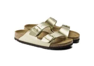 Arizona Birko-Flor Gold Slide Sandal