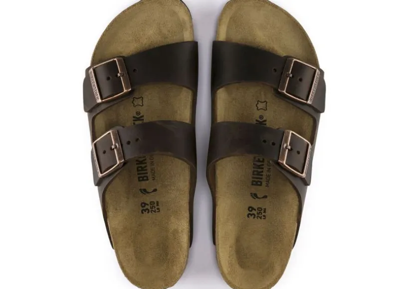 arizona_hard_footbed_haba_2.webp Arizona Hard Footbed Habana Brown Oiled Leather Slide Sandal