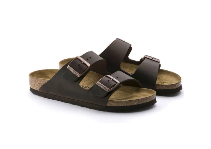 arizona_hard_footbed_haba_3.webp Arizona Hard Footbed Habana Brown Oiled Leather Slide Sandal