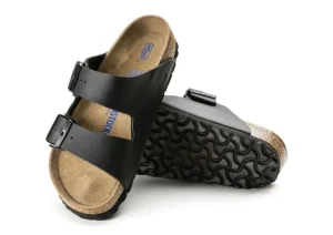 Arizona Soft Footbed Birko-Flor Black Slide Sandal
