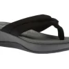 Arla Kaylie Black Thong Sandal