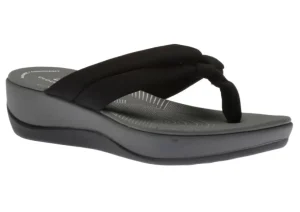 Arla Kaylie Black Thong Sandal