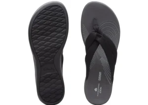 Arla Kaylie Black Thong Sandal