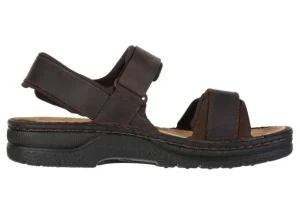 Arthur Coal Nubuck Leather Adjustable Straps Casual Sandal