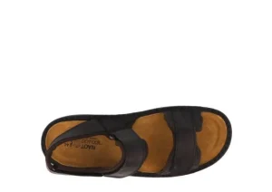 Arthur Coal Nubuck Leather Adjustable Straps Casual Sandal