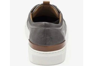 Banks Grey Leather Lace-Up Sneaker
