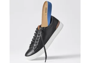 Banks Grey Leather Lace-Up Sneaker