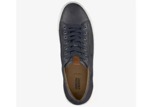 Banks Navy Leather Lace-Up Sneaker