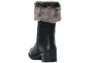 Belinga Black Faux Fur Trim Boot