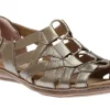 Belle Bridget Platinum Leather Sandal
