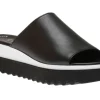 44.613.27 Black White Slide Sandal