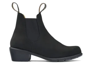 Blundstone 1960 - Women's Series Heel Black Nubuck Leather Boot