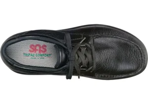 Bout Time Black Leather Lace-Up Loafer