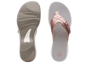 Breeze Sea Rose Gold Thong Sandal