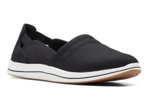 Breeze Step Black Slip-On Canvas Sneaker