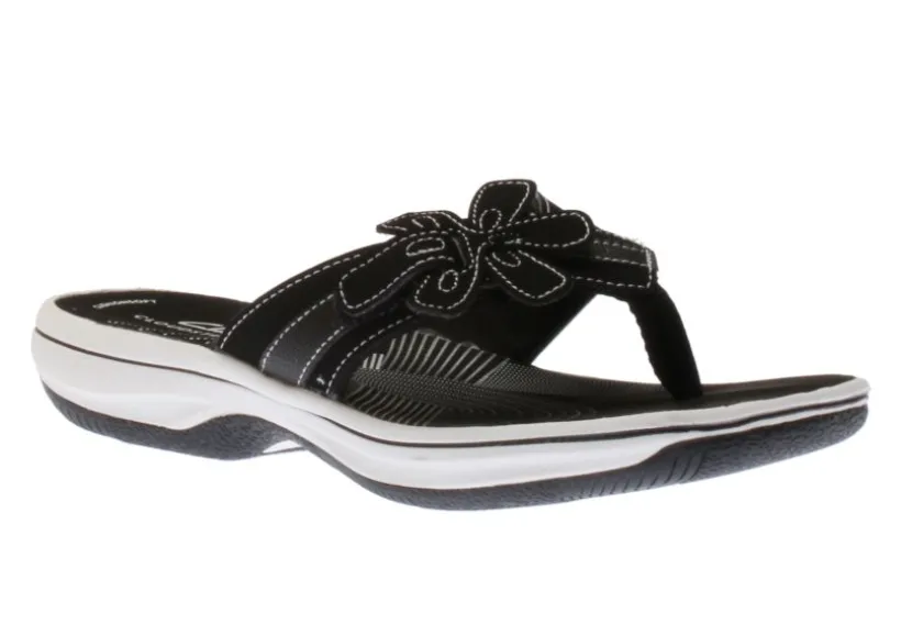 brinkley_flora_black_whit_0.webp Brinkley Flora Black White Thong Sandal