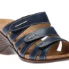 Calgary 01 Blue Slide Wedge sandal