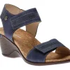 Calgary 03 Blue Wedge Sandal