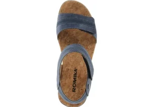 Calgary 03 Blue Wedge Sandal