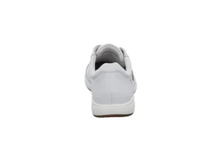 Caren 01 White Leather Lace-Up Sneaker