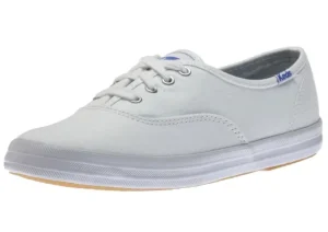 Champion White Lace-Up Canvas Sneaker