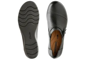 Cheyn Madi Black Leather Slip-On