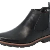 Clarino Black Leather Chelsea Boot