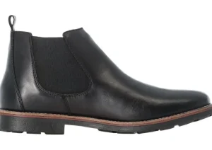 Clarino Black Leather Chelsea Boot