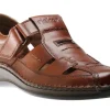 Clarino Brown Leather Fisherman Sandal