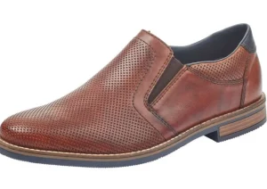 Clarino Brown Leather Slip-On Dress Shoe