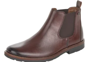 Clarino Dark Brown Leather Chelsea Boot
