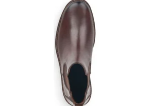 Clarino Dark Brown Leather Chelsea Boot