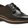 Clyde Black Leather Plain Toe Oxford Shoe