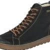 Columbo Black Leather Lace-Up Winter Boot