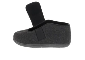 Comfort L2 Black Wool Slipper