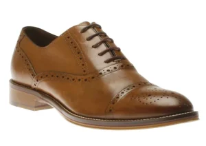 Conard Tan Leather Cap Toe Dress Oxford
