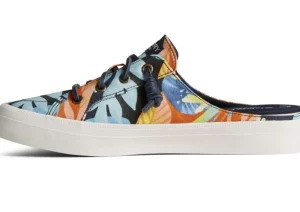 Crest Vibe Coral Floral Navy Multicolour Mule Sneaker