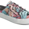 Crest Vibe Coral Floral Pink Mule Sneaker