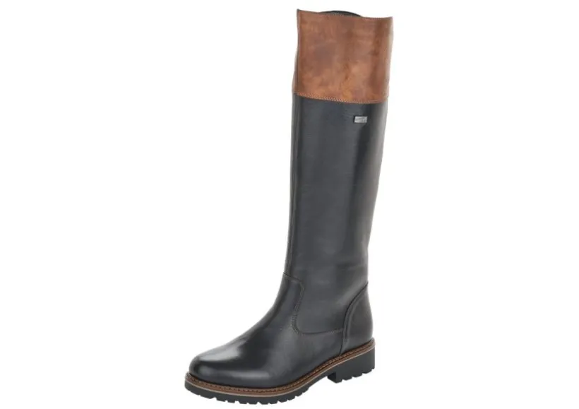 cristallino_black_brown_l_0.webp Cristallino Black Brown Leather Tall Boot